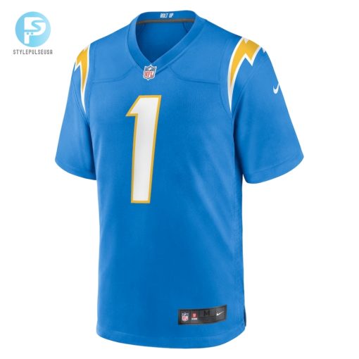 Mens Los Angeles Chargers Number 1 Dad Nike Powder Blue Game Jersey stylepulseusa 1 1