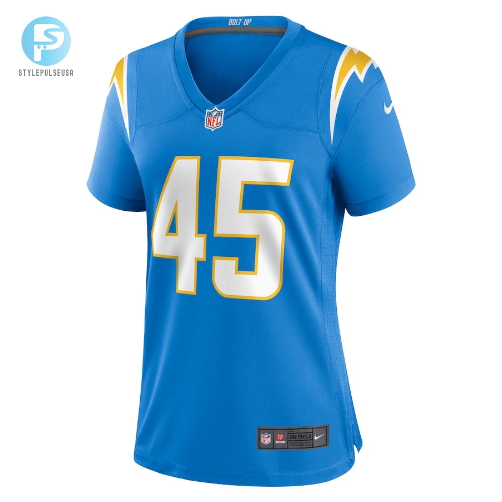 Womens Los Angeles Chargers Tuli Tuipulotu Nike Powder Blue Team Game Jersey 