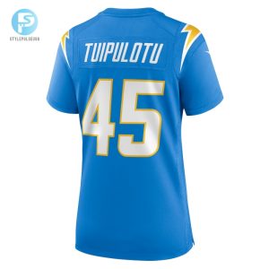 Womens Los Angeles Chargers Tuli Tuipulotu Nike Powder Blue Team Game Jersey stylepulseusa 1 2