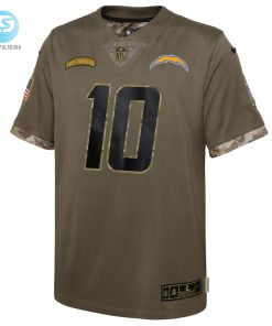 Youth Los Angeles Chargers Justin Herbert Nike Olive 2022 Salute To Service Player Limited Jersey stylepulseusa 1 1