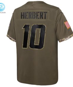 Youth Los Angeles Chargers Justin Herbert Nike Olive 2022 Salute To Service Player Limited Jersey stylepulseusa 1 2