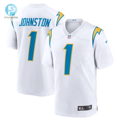 Mens Los Angeles Chargers Quentin Johnston Nike White Away Game Jersey stylepulseusa 1