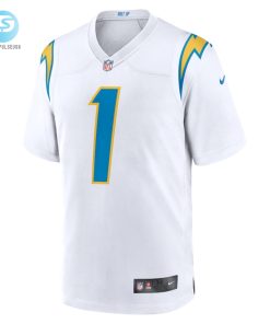 Mens Los Angeles Chargers Quentin Johnston Nike White Away Game Jersey stylepulseusa 1 1