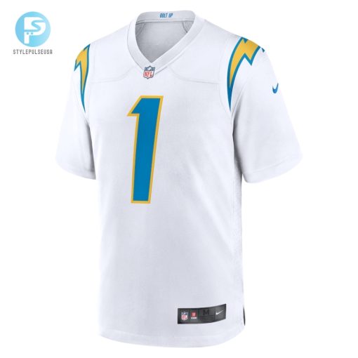 Mens Los Angeles Chargers Quentin Johnston Nike White Away Game Jersey stylepulseusa 1 1