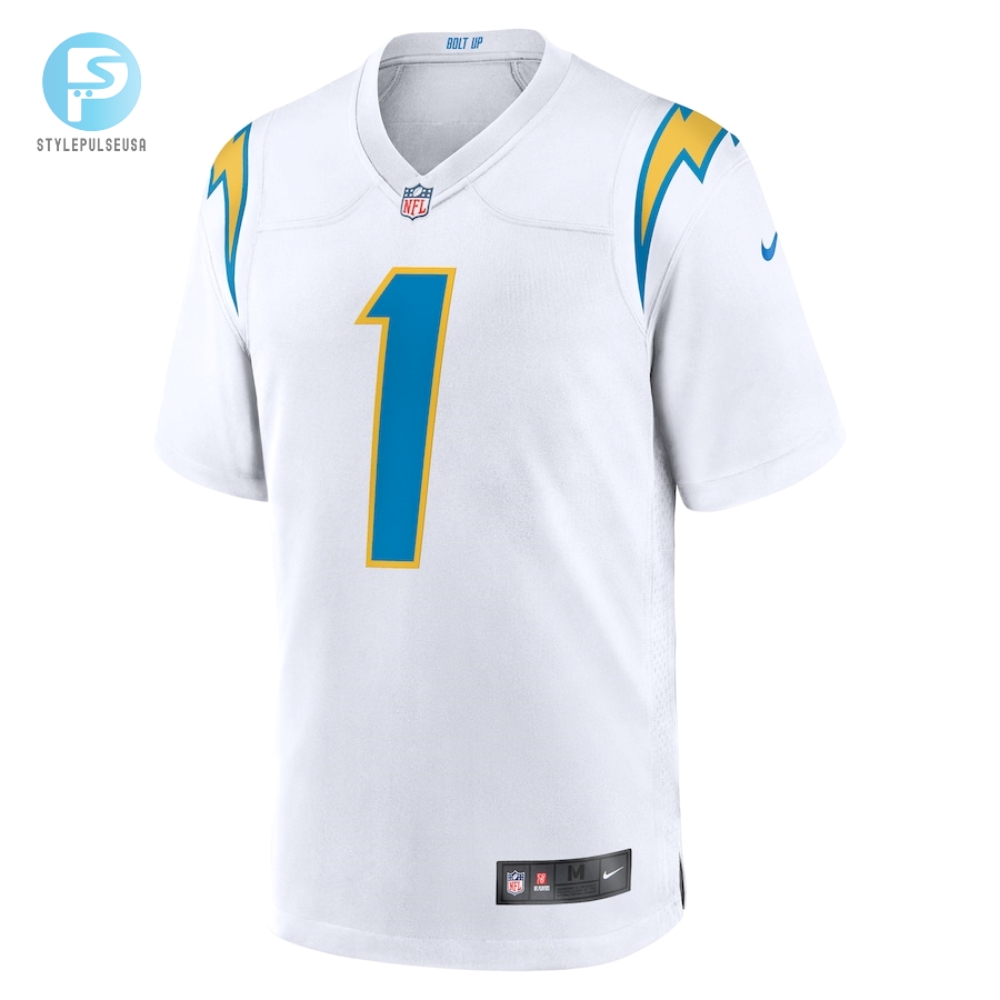 Mens Los Angeles Chargers Quentin Johnston Nike White Away Game Jersey 