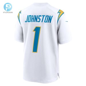 Mens Los Angeles Chargers Quentin Johnston Nike White Away Game Jersey stylepulseusa 1 2