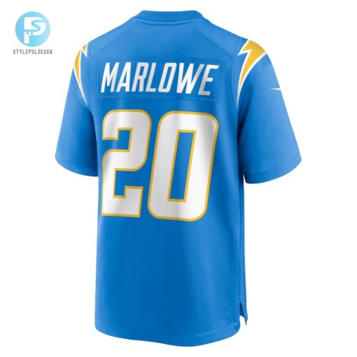Mens Los Angeles Chargers Dean Marlowe Nike Powder Blue Team Game Jersey stylepulseusa 1 2