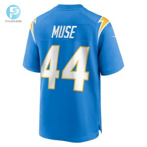Mens Los Angeles Chargers Tanner Muse Nike Powder Blue Team Game Jersey stylepulseusa 1 2
