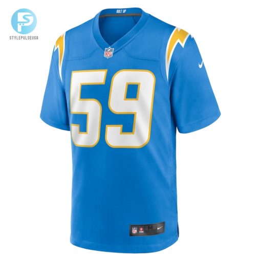 Mens Los Angeles Chargers Troy Reeder Nike Powder Blue Team Game Jersey stylepulseusa 1 1