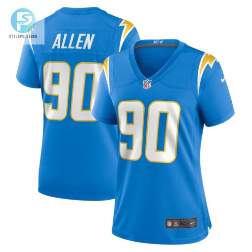 Womens Los Angeles Chargers Brevin Allen Nike Powder Blue Team Game Jersey stylepulseusa 1