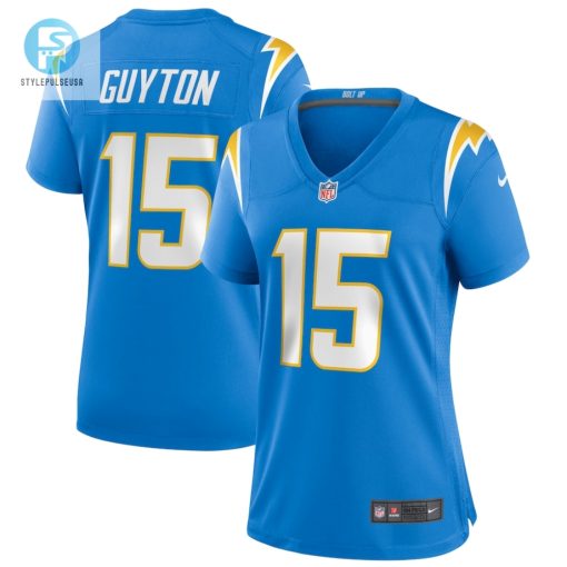 Womens Los Angeles Chargers Jalen Guyton Nike Powder Blue Player Game Jersey stylepulseusa 1