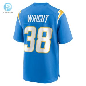 Mens Los Angeles Chargers Milton Wright Nike Powder Blue Game Jersey stylepulseusa 1 2