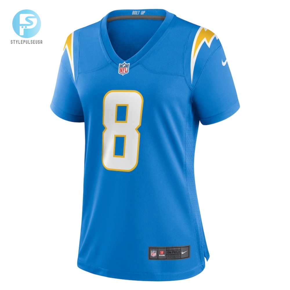 Womens Los Angeles Chargers Brett Maher Nike Powder Blue Team Game Jersey 