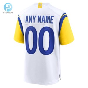 Mens Los Angeles Rams Nike White Alternate Custom Jersey stylepulseusa 1 2