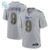 Mens Los Angeles Rams Matthew Stafford Nike Gray Atmosphere Fashion Game Jersey stylepulseusa 1