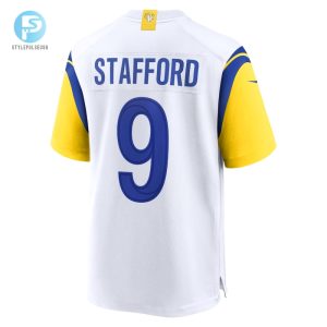 Mens Los Angeles Rams Matthew Stafford Nike White Alternate Game Jersey stylepulseusa 1 2