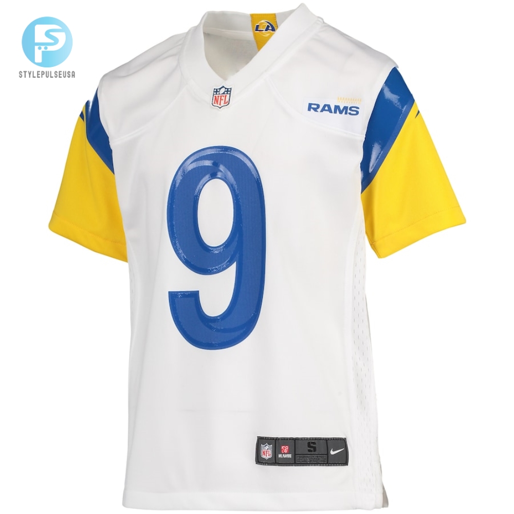 Youth Los Angeles Rams Matthew Stafford Nike White Game Jersey 