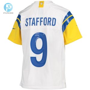 Youth Los Angeles Rams Matthew Stafford Nike White Game Jersey stylepulseusa 1 2