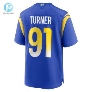 Mens Los Angeles Rams Kobie Turner Nike Royal Home Game Jersey stylepulseusa 1 2