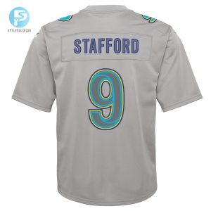 Youth Los Angeles Rams Matthew Stafford Nike Gray Atmosphere Game Jersey stylepulseusa 1 2