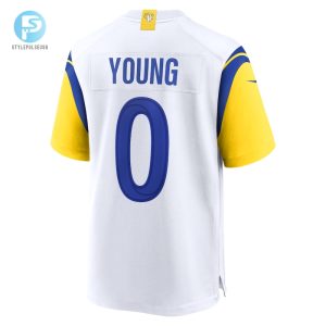 Mens Los Angeles Rams Byron Young Nike White Team Game Jersey stylepulseusa 1 2