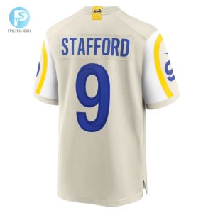 Mens Los Angeles Rams Matthew Stafford Nike Bone Player Game Jersey stylepulseusa 1 2