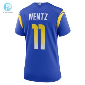 Womens Los Angeles Rams Carson Wentz Nike Royal Team Game Jersey stylepulseusa 1 2