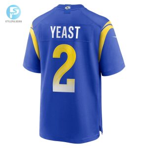 Mens Los Angeles Rams Russ Yeast Nike Royal Home Game Jersey stylepulseusa 1 2