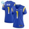 Womens Los Angeles Rams Number 1 Mom Nike Royal Game Jersey stylepulseusa 1