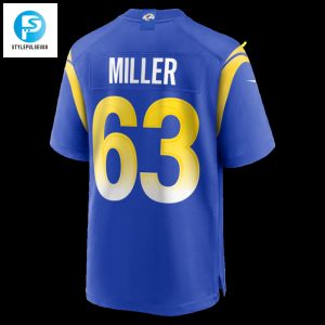 Mens Los Angeles Rams Grant Miller Nike Royal Game Jersey stylepulseusa 1 2