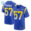 Mens Los Angeles Rams Zachary Thomas Nike Royal Team Game Jersey stylepulseusa 1