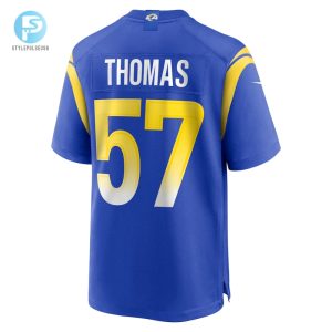 Mens Los Angeles Rams Zachary Thomas Nike Royal Team Game Jersey stylepulseusa 1 2