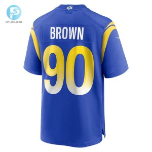 Mens Los Angeles Rams Earnest Brown Iv Nike Royal Team Game Jersey stylepulseusa 1 2