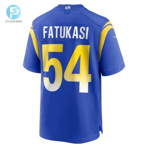 Mens Los Angeles Rams Olakunle Fatukasi Nike Royal Game Jersey stylepulseusa 1 2