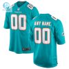 Mens Miami Dolphins Nike Aqua Custom Game Jersey stylepulseusa 1