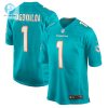 Mens Miami Dolphins Tua Tagovailoa Nike Aqua Player Game Jersey stylepulseusa 1