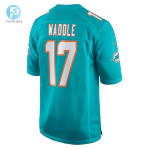 Mens Miami Dolphins Jaylen Waddle Nike Aqua Game Player Jersey stylepulseusa 1 2