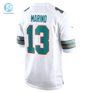 Mens Miami Dolphins Dan Marino Nike White Retired Player Jersey stylepulseusa 1 2