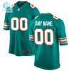 Mens Miami Dolphins Nike Aqua Alternate Custom Game Jersey stylepulseusa 1