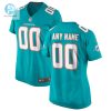 Womens Nike Aqua Miami Dolphins Custom Game Jersey stylepulseusa 1