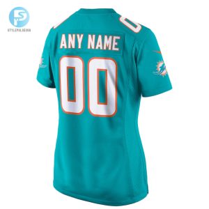 Womens Nike Aqua Miami Dolphins Custom Game Jersey stylepulseusa 1 2