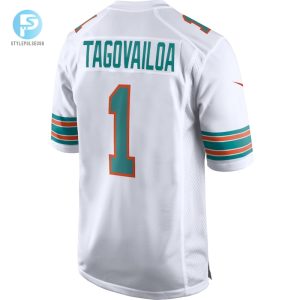 Mens Miami Dolphins Tua Tagovailoa Nike White 2Nd Alternate Game Jersey stylepulseusa 1 2