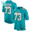 Mens Miami Dolphins Austin Jackson Nike Aqua Game Jersey stylepulseusa 1