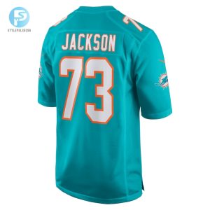 Mens Miami Dolphins Austin Jackson Nike Aqua Game Jersey stylepulseusa 1 2