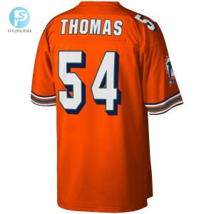 Mens Miami Dolphins Zach Thomas Mitchell Ness Orange Legacy Replica Jersey stylepulseusa 1 2