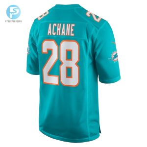 Mens Miami Dolphins Devon Achane Nike Aqua Player Game Jersey stylepulseusa 1 2