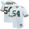 Mens Miami Dolphins Zach Thomas Mitchell Ness White Legacy Replica Jersey stylepulseusa 1