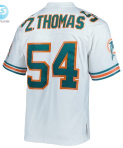 Mens Miami Dolphins Zach Thomas Mitchell Ness White Legacy Replica Jersey stylepulseusa 1 2