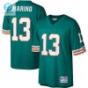 Mens Miami Dolphins Dan Marino Mitchell Ness Aqua Legacy Replica Jersey stylepulseusa 1