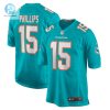 Mens Miami Dolphins Jaelan Phillips Nike Aqua Game Player Jersey stylepulseusa 1